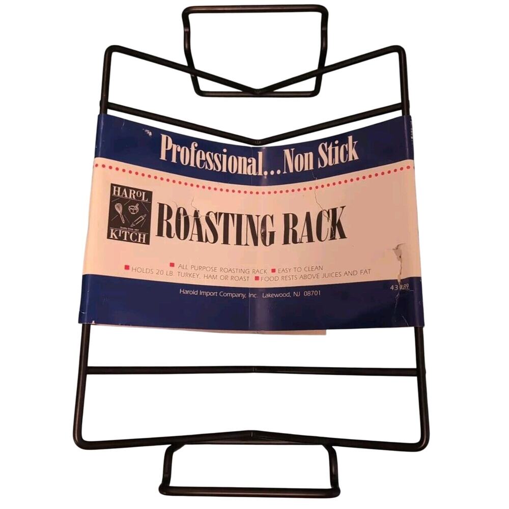 NEW Harolds Kitchen Professional Non Stick Roasting Rack 20lbs Capacity C-62